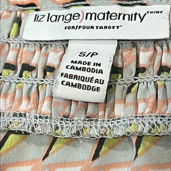 Liz Lange Maternity Dress Size Small Removable Belt Baby Girl - Picture 9 of 15